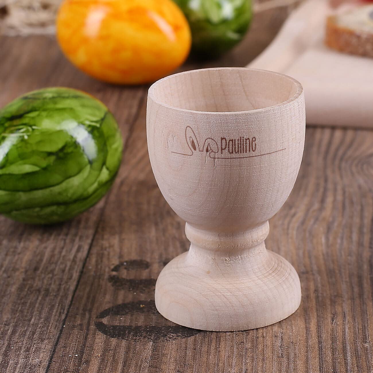 Herz & Heim Personalisierter Eierbecher Aus Keramik – Mit Namen Bedruckt, Geschenkidee Für Frühstück