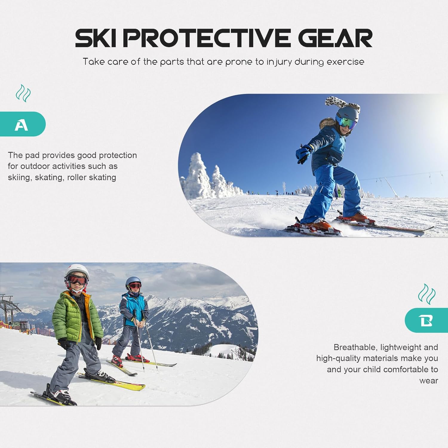 2pcs Turtle Plush Skiing Pad Drop Resistance Protective Gear for Adults and Winter Outdoor Ice Skating and Roller Skating Safety