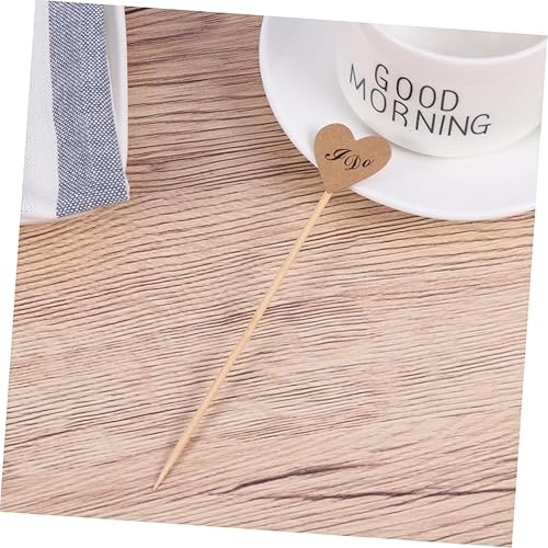Miniatura 3 de Abaodam 100 Pcs Sandwich Picks Fruitcakes Heart Shaped Toothpicks Appetizer Toothpick Valentines Day Party Supplies Love Cupcake Toppers Cute