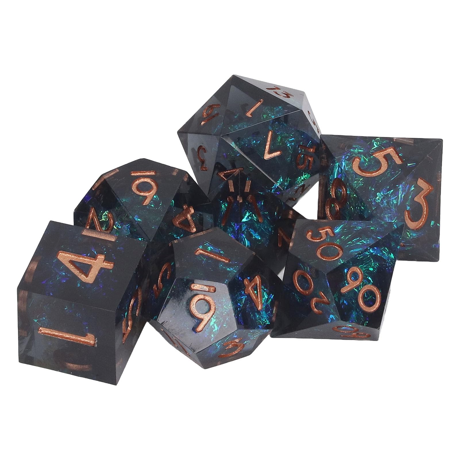 DND Dice Set,RPG Polyhedral Resin Dice for DND Board Game