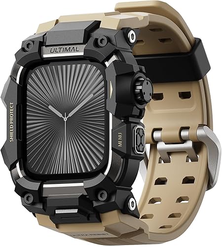 Miniatura 29 de ULTIMAL - Funda resistente con correa para Apple Watch 49mm, compatible con Apple Watch Ultra 3/2/1, cubierta protectora a prueba de golpes de grado