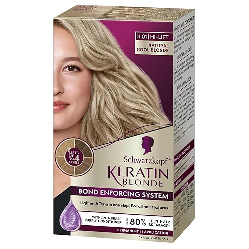 Schwarzkopf - Tinte para el cabello rubio queratina, rubio fresco natural 11.01 Hight Lift, color permanente de cabello de calidad profesional,