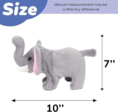 Miniatura 157 de Hopearl - Juguete electrónico interactivo de peluche, mascota con sonidos y movimientos, regalo jirafa animada que camina y mueve la cola