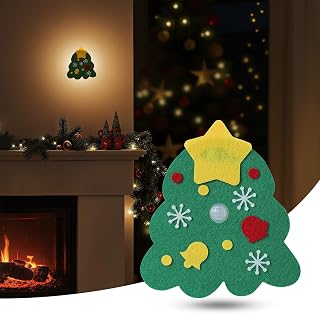 Christmas Tree Night Light, Rechargeable Motion Sensor Holiday Decoration