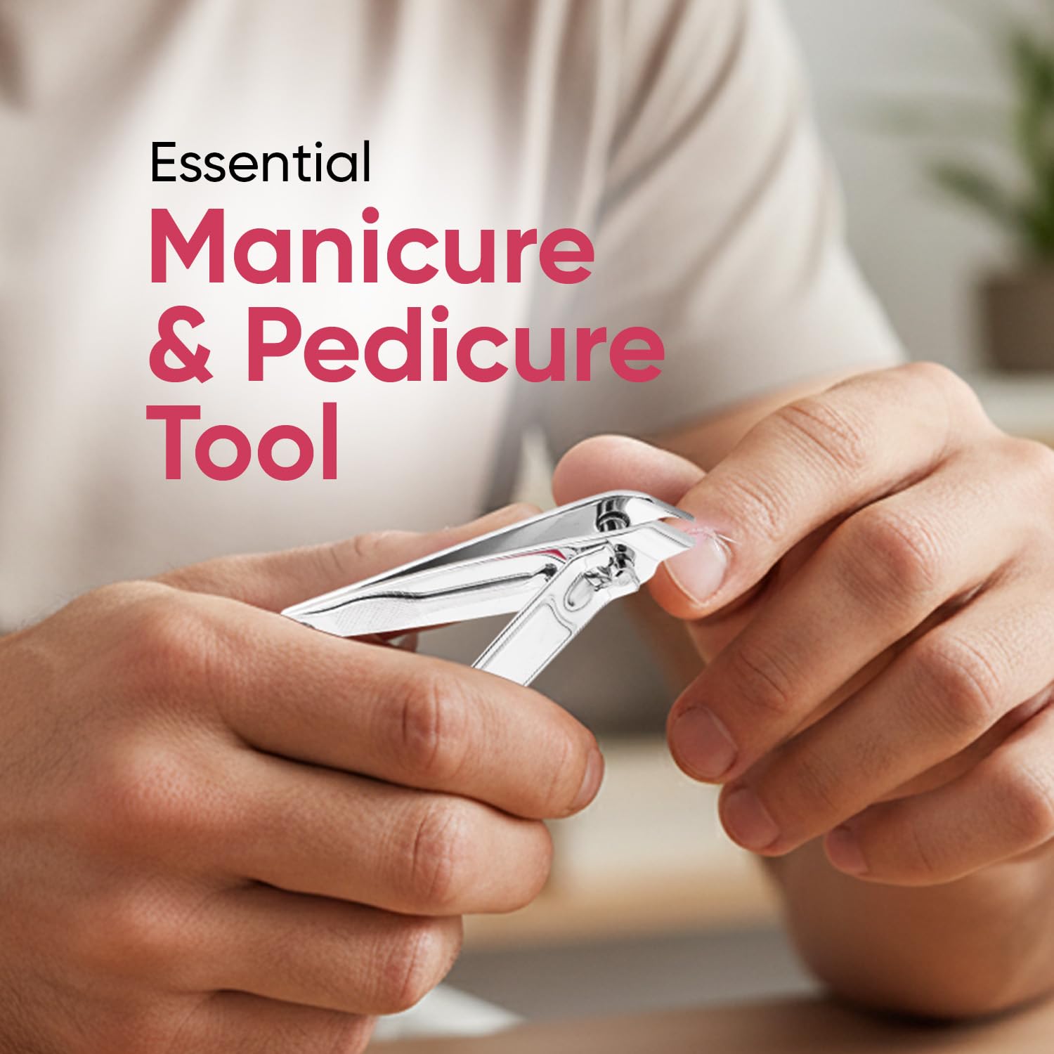 Vega Cuticle Trimmer for Women & Men | Cuticle Remover for Manicure & Pedicure with Nail Filer & Nail Pick | Sharp Precision Blades, Anti-Slip Grip, Salon Quality Nail Care Tool | (CNC-01) 1
