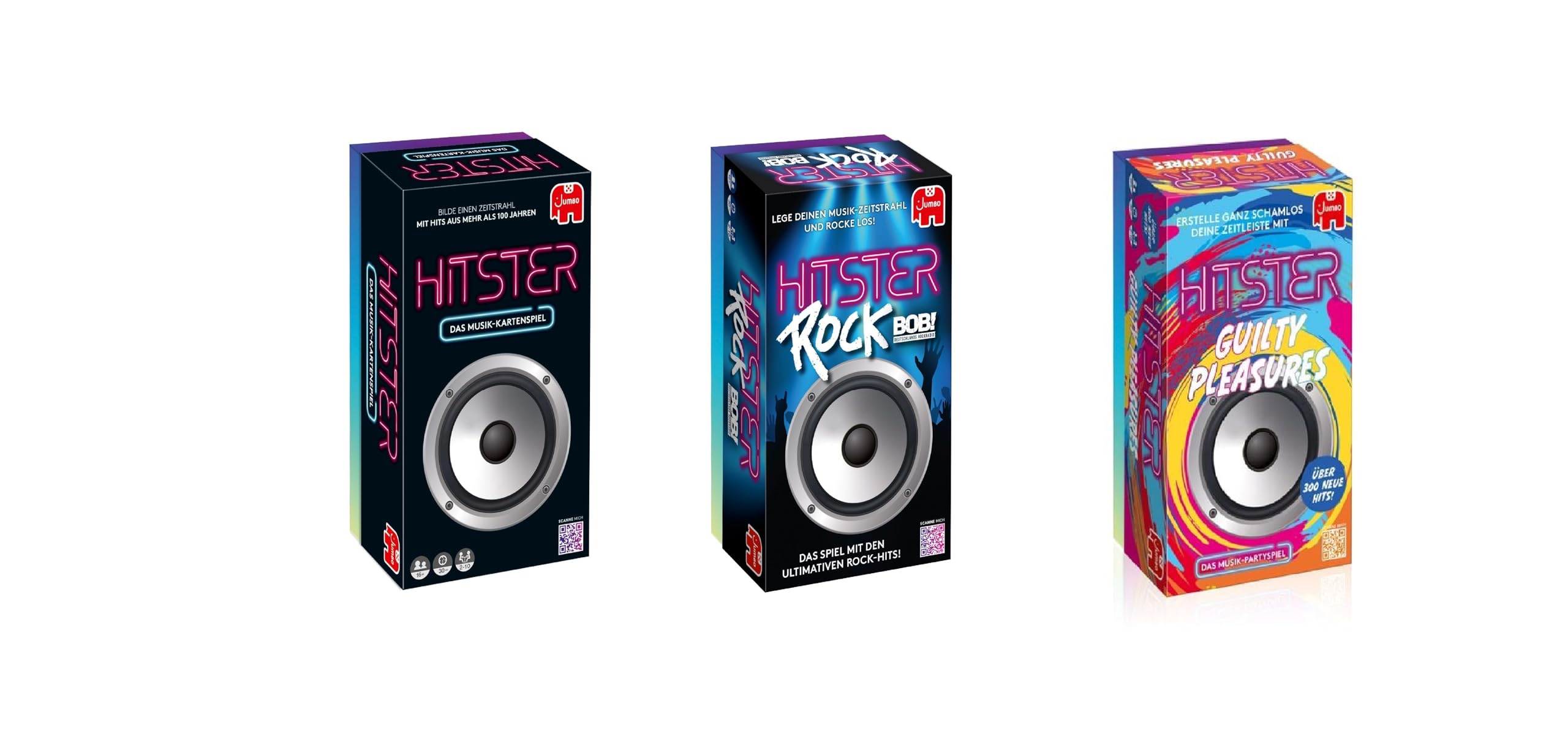 Jumbo Spiele - HITSTER 3er Set - ORIGINAL - Rock - Guilty Pleasures # NEU OVP