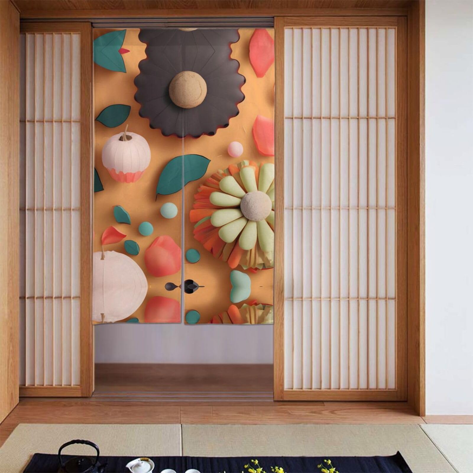 Cortinas opacas girasoles evitan luz molesta logrando oscuridad total en dormitorio 142x86 cm