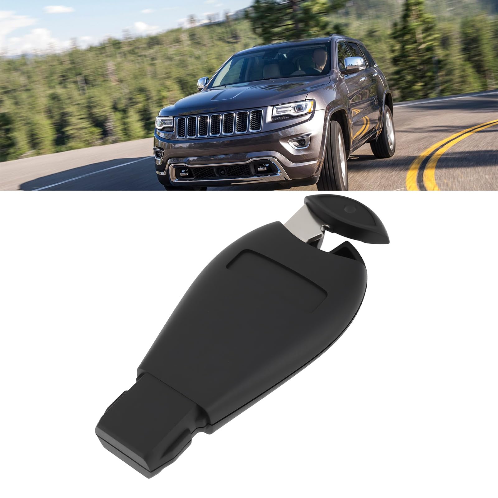 EMagTech Guscio Portachiave Telecomando Auto 4 Pulsanti Con Lama Per Dodge Ram 1500 2500 3500 Caravan