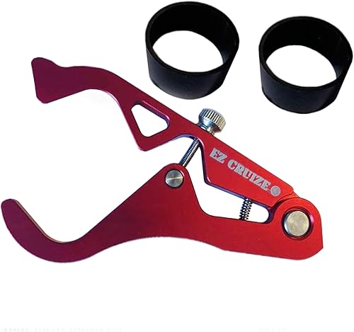 Heavy Duty Red EZ Cruize V-2.0 - Control de crucero de motocicleta más grande y mejor - Asistencia universal del acelerador - Compatible con Suzuki,