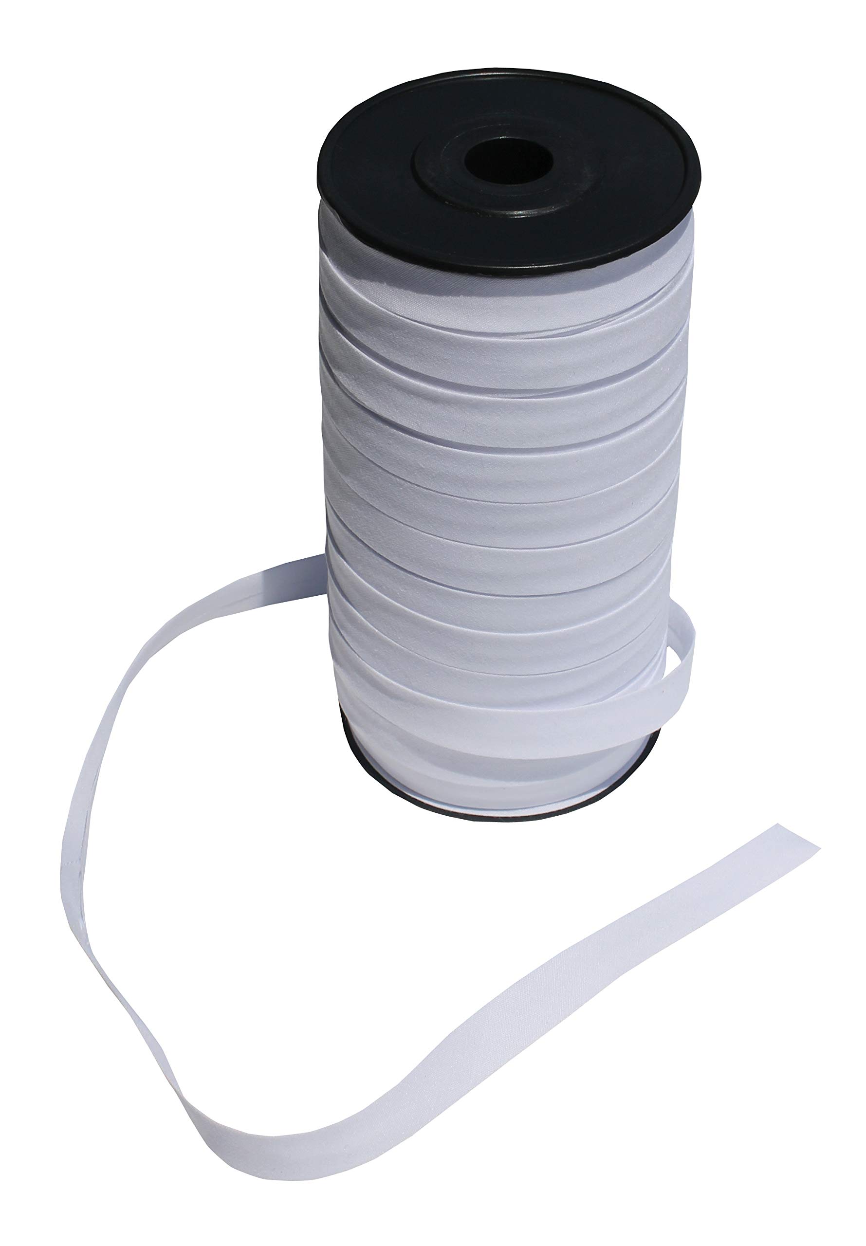 Full Funk Single Fold Bias Tape - 100 Yards, 0.5 Inch Wide For Sewing & Quilting (Off White)