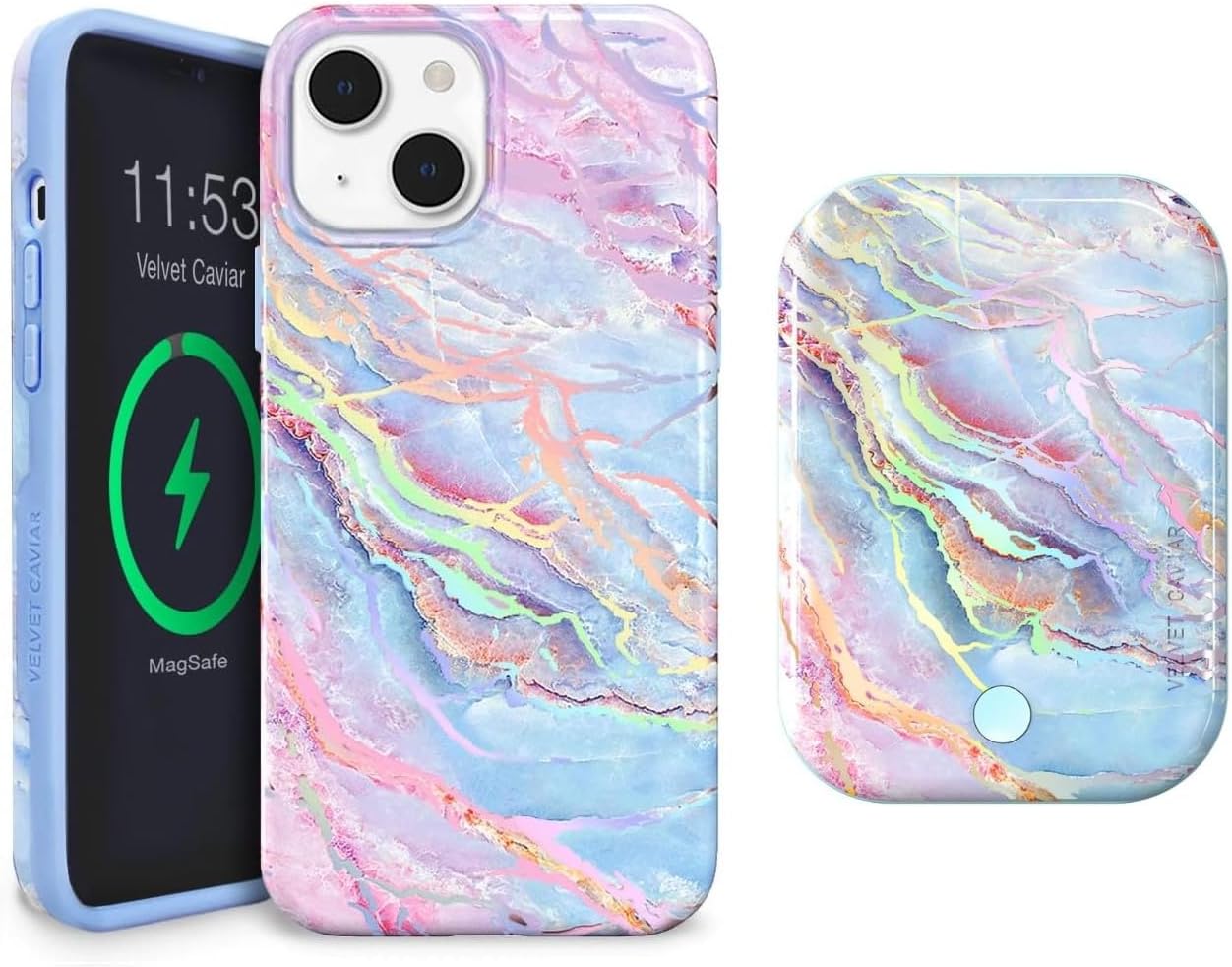 Velvet Caviar iPhone 14 Case + MagSafe Battery Pack