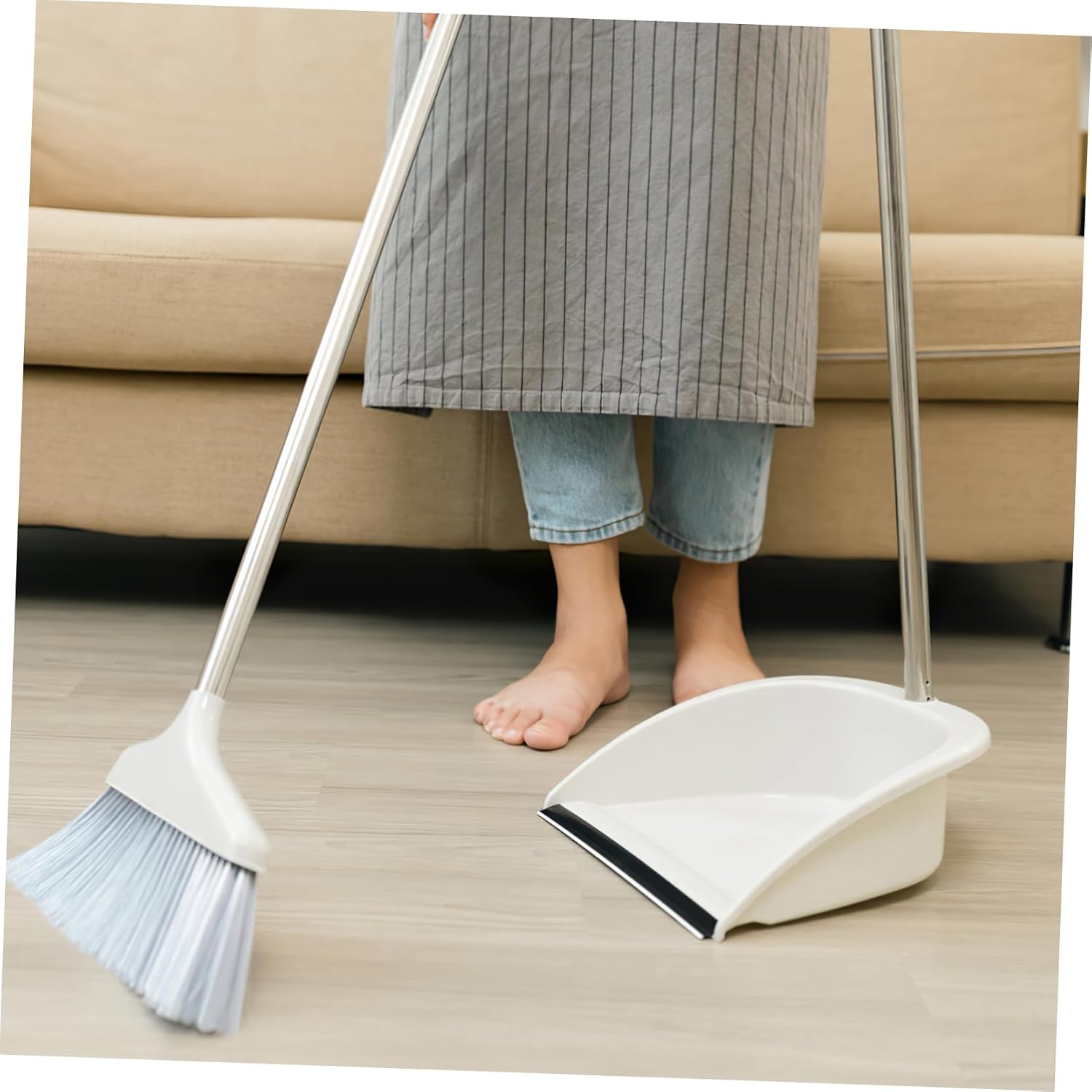 Ipetboom 2pcs Dust Pan Edges Replacement Strips for Handheld Dustpan Dust Pan Plastic Lip Replacement Garbage Shovel Edge Protector
