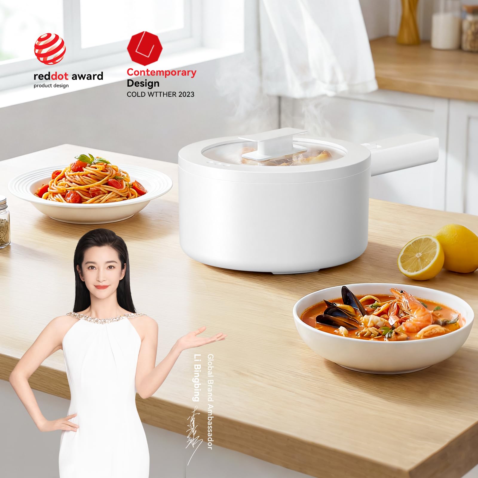 【新品】olayks 調理器具 ホワイト ステンレス製湯切りカゴ付き 新品】olayks 調理器具 ホワイト ステンレス製湯切りカゴ付き Amazon