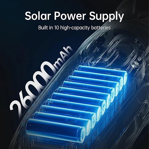 Miniatura 8 de Panel solar de 20 W, 26000 mAh, estación de energía de 5 V, ideal para cámaras de seguridad IP65, carga rápida impermeable (26 AH)