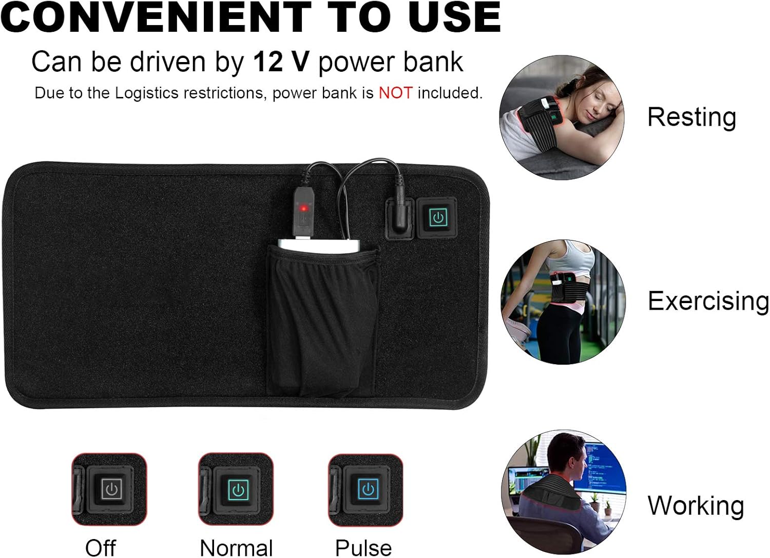Red Light Therapy Devices 660nm 850nm Near Infrared Combo Pain Relief for Back Neck Shoulder Feet Joints Muscle with Smart Controller Auto Shut Off Timing Setting