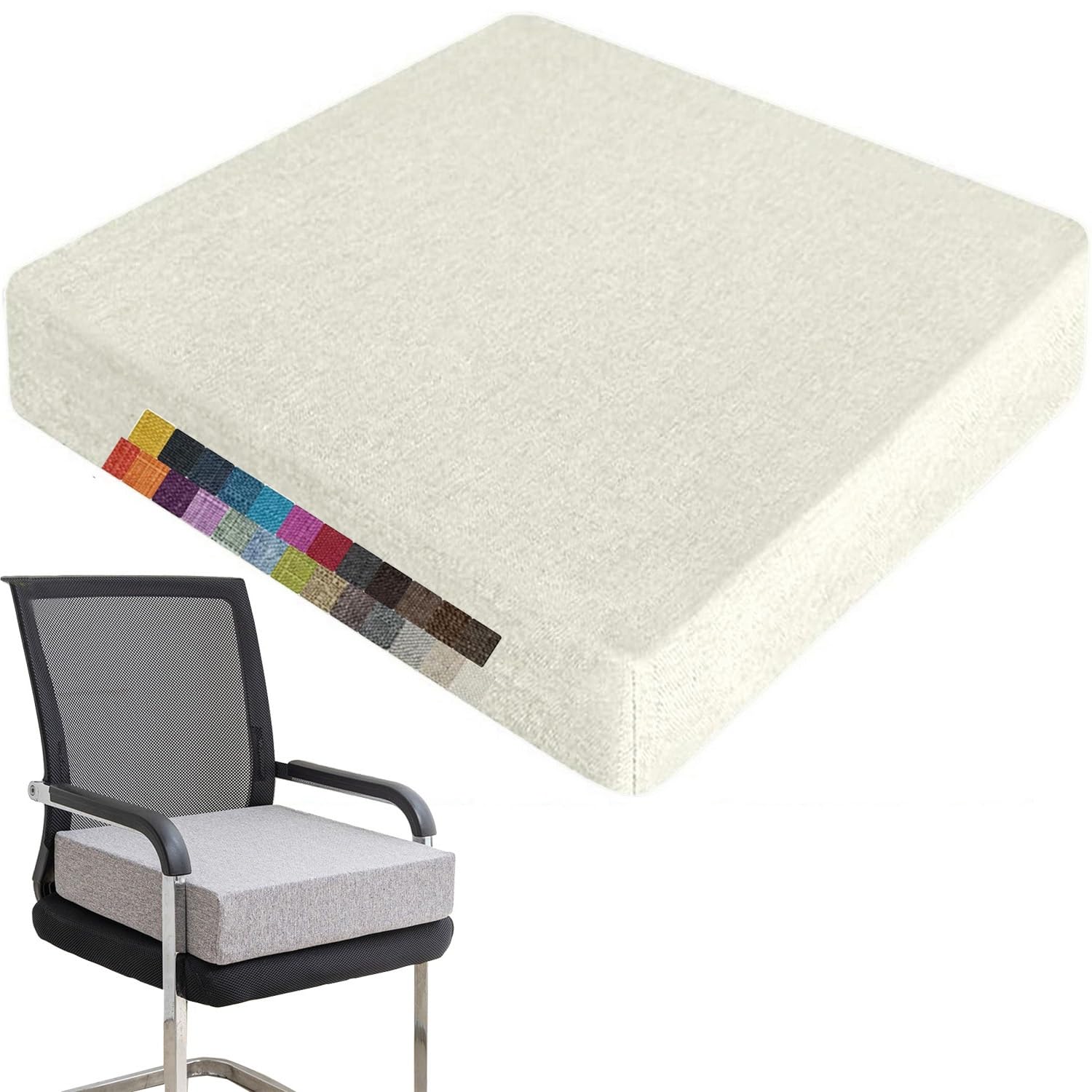 Coussin épais et doux 55x55 cm pour assise confortable