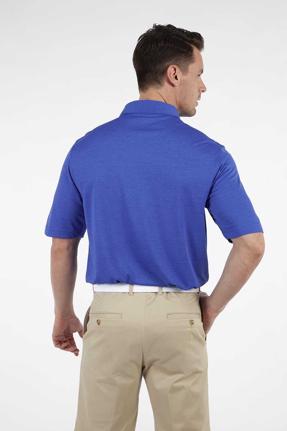 Bobby Jones Golf Apparel - Performance RTJ Space Dyed Short Sleeve Golf Polo for Men - Image 7