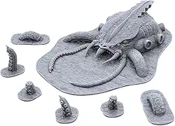 Miniaturas Kraken, impressas em 3D de 28 mm para RPGs de mesa e jogos de guerra