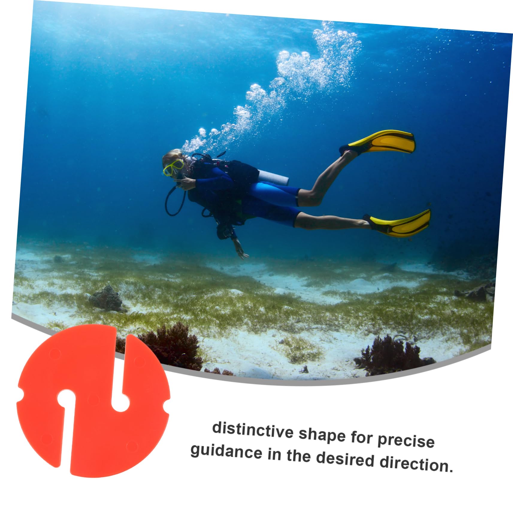 KICHOUSE Diving Orientation Marker Dive Line Marker for Cave Diving Scuba Diving Orientation Sign Durable Plastic Diving Line Indication Marker