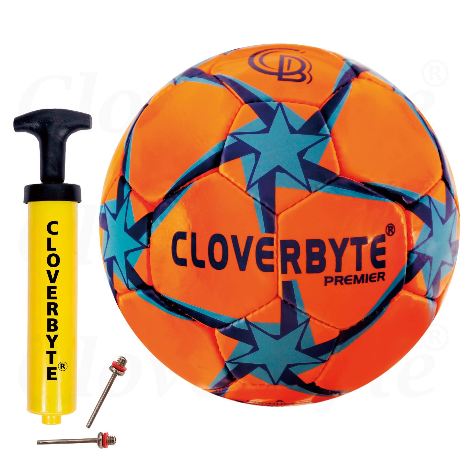 CLOVERBYTE Orange Combo Football with Pump and 2 Pins for Kids and Youth Football - Size: 5 (B0C3XMHJCJ) Amazon Price History, Amazon Price Tracker