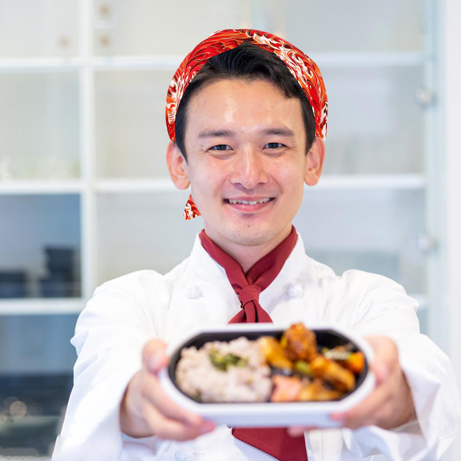 Cappello da Cucina Resistente all'Usura per Chef Uomo e Fornai Tessuto Traspirante e Assorbente
