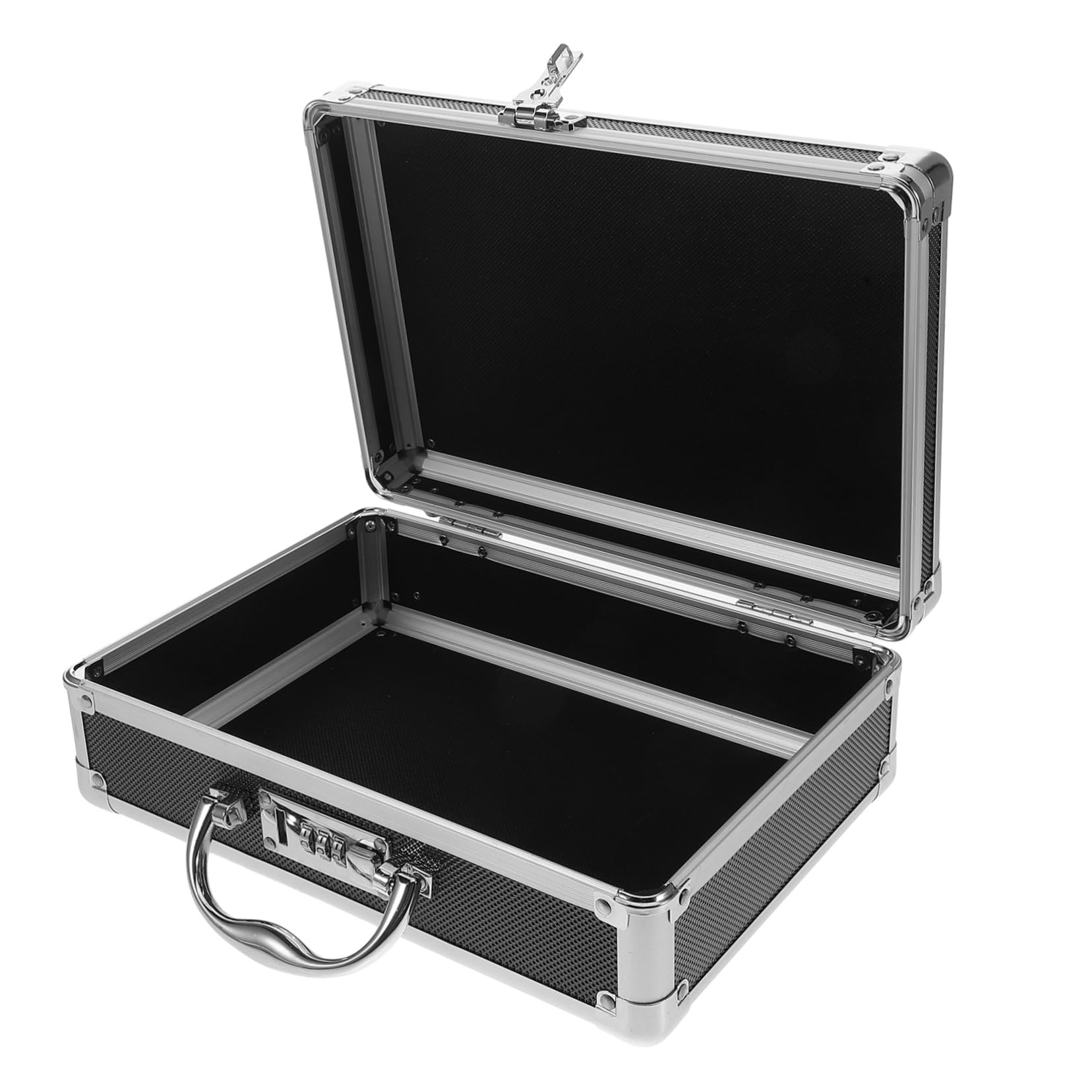DOITOOL Boîte à Outils Aluminium avec Cadenas à Code Mallette Portable Vide pour Rangement Outils à Main Caisse Multifonction pour Bricolage et Usage Domestique