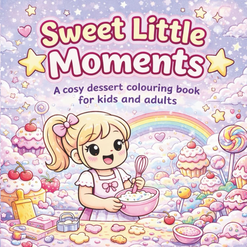Sweet Little Moments: A Colouring Book for Kids & Adults