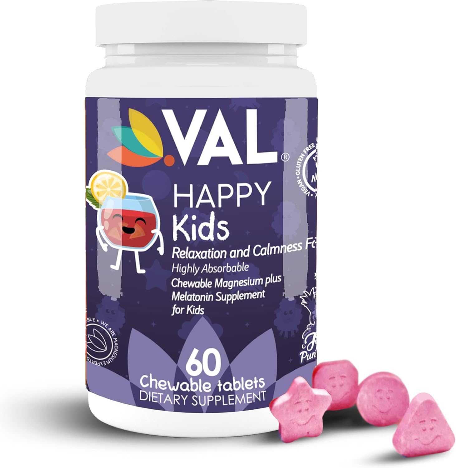 VAL Kids Bedtime Wellness Bundle: Melatonin Chews & Magnesium Roll-on