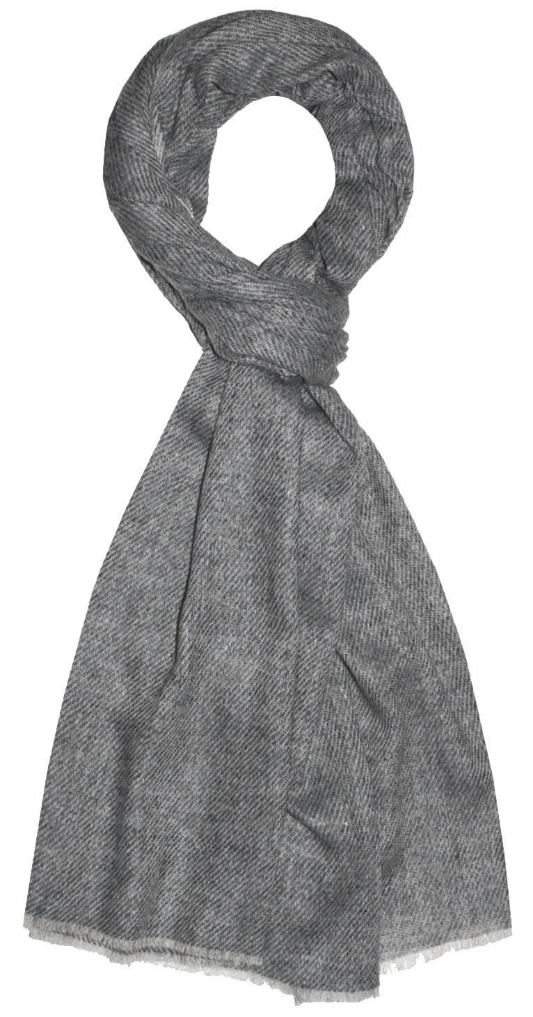 LORENZO CANA - Sciarpa in cashmere da uomo, 100% cashmere, 100 x 67 cm, grigio