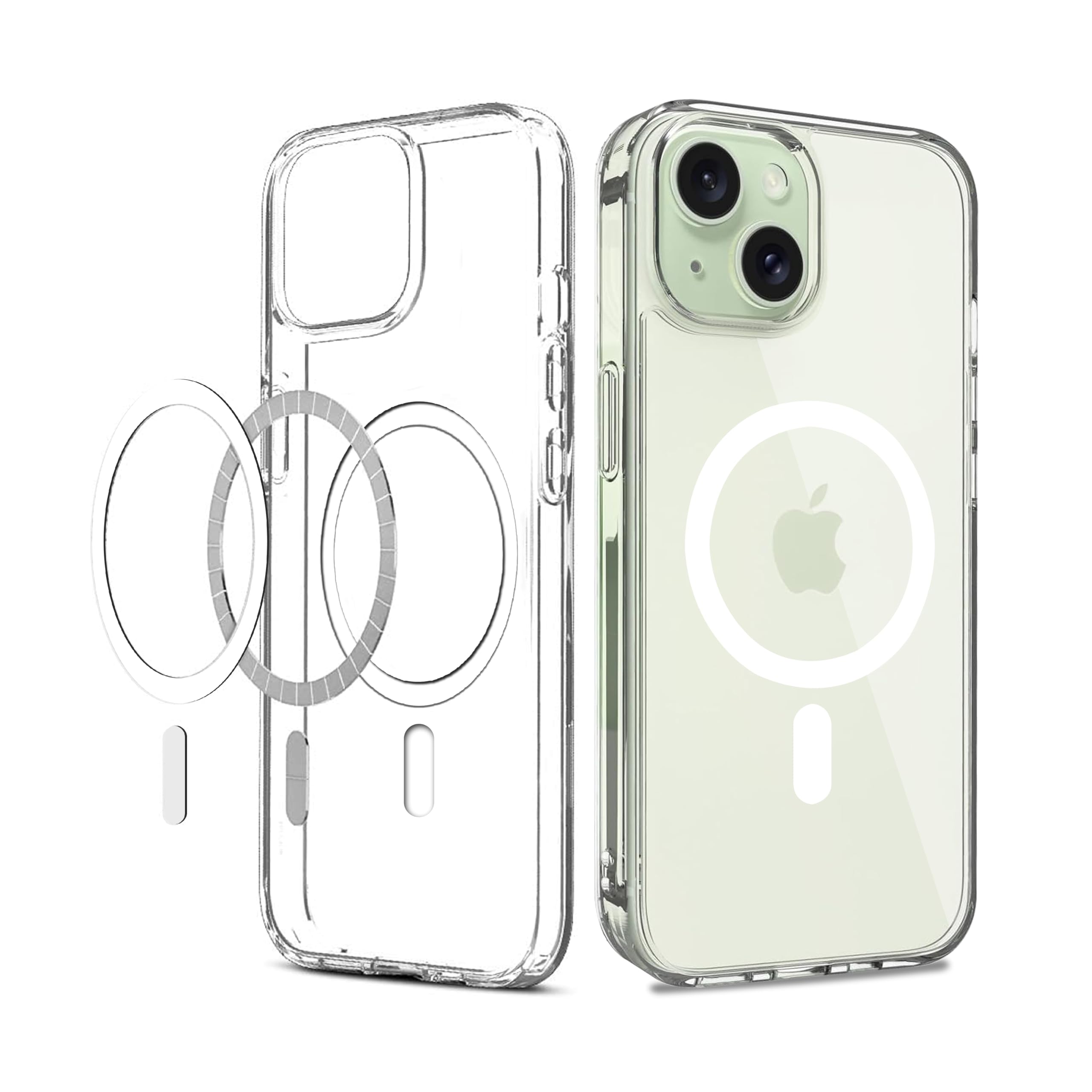 CEDO Magfit Cover for iPhone 15 (6.1.inch) | Mag-Safe Wireless Charging | Designed with Magnetic Lock Shockproof Phone Bumper Transparent Back Case Cover (Clear) (B0CJ2R7DSB) Amazon Price History, Amazon Price Tracker
