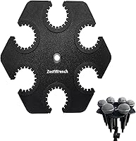 Vista 1 de Soporte hexagonal para micrófono múltiple con cable e inalámbrico, compatible con adaptador de soporte de micrófono de 5/8 pulgadas 3/8 pulgadas