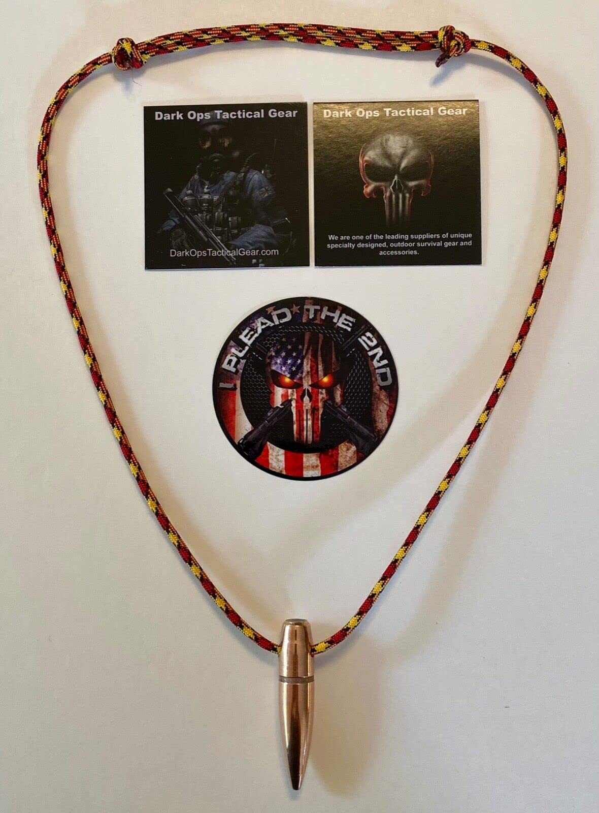 1 Sniper .50 Cal HOG Tooth Paracord ...Necklace ...+ 1 Decal ...Marines