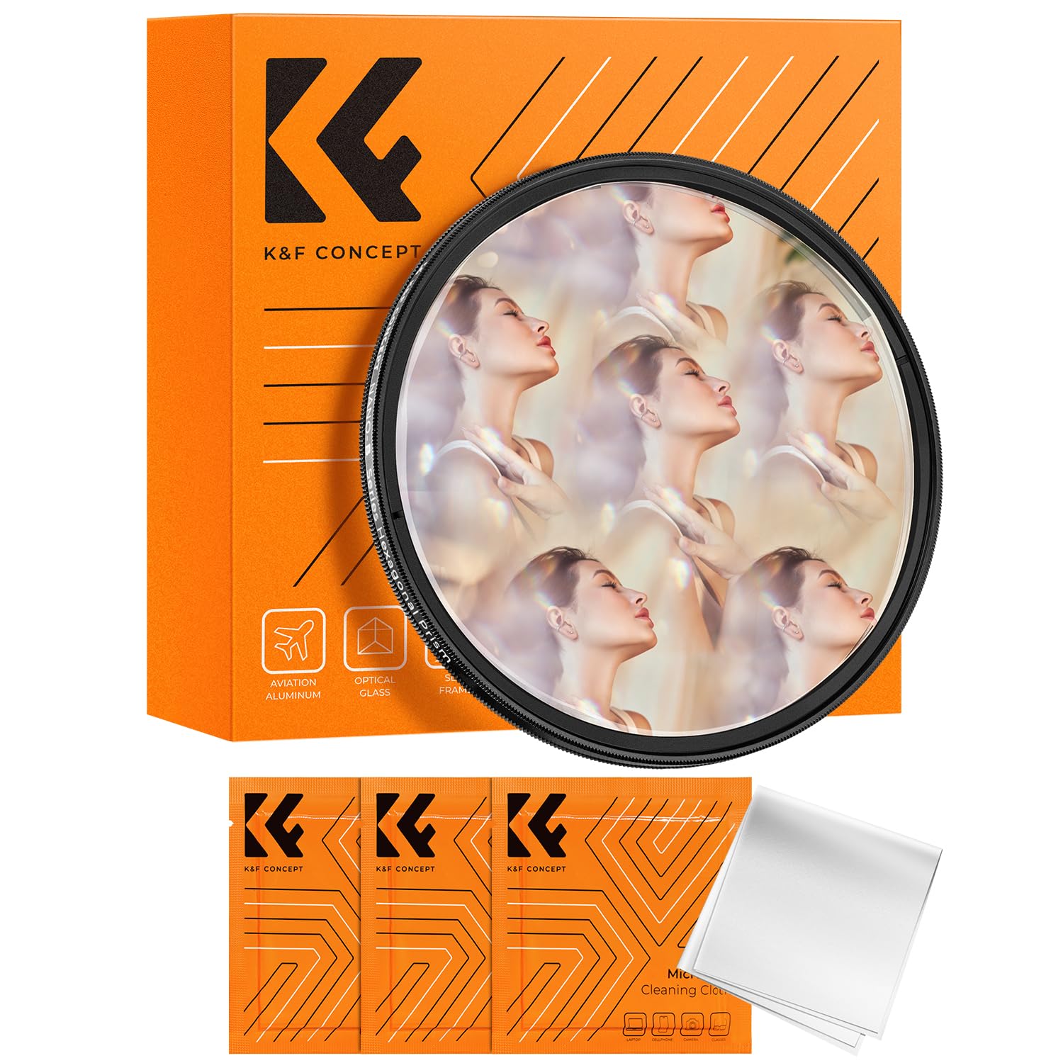 K&F Concept 67mm Sterfilterkit, 4punt 6punt 8punt Kruisster Speciale Effecten Optische Glazen Lensfilters (Nano-K-serie K&F Concept 67mm Sterfilterkit, 4punt 6punt 8punt Kruisster Speciale Effecten Optische Glazen Lensfilters (Nano-K-serie