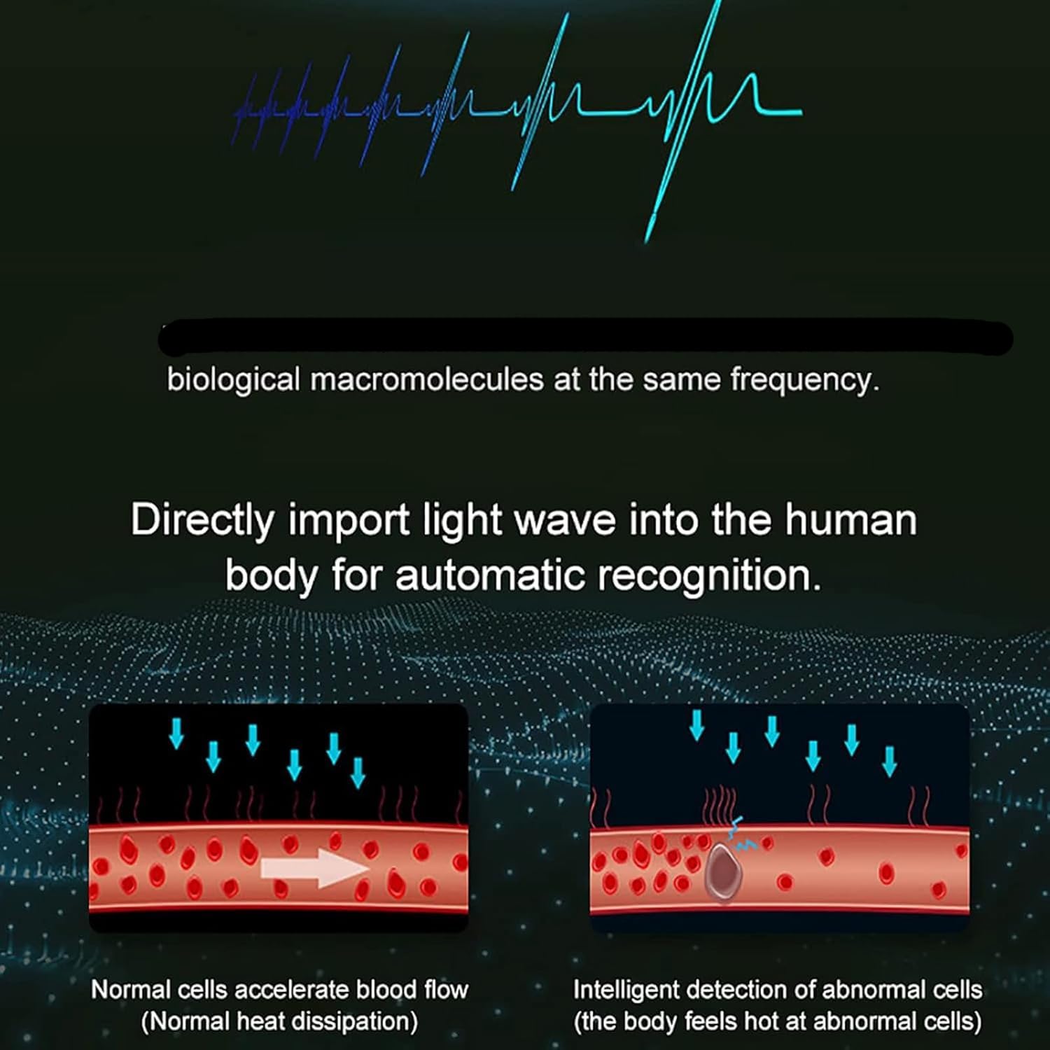 Terahertz urządzenie do terapii, dmuchawa terahercowa, 3-stopniowa regulacja temperatury, głębokość penetracji: 10-15 cm, do domu i placówek medycznych