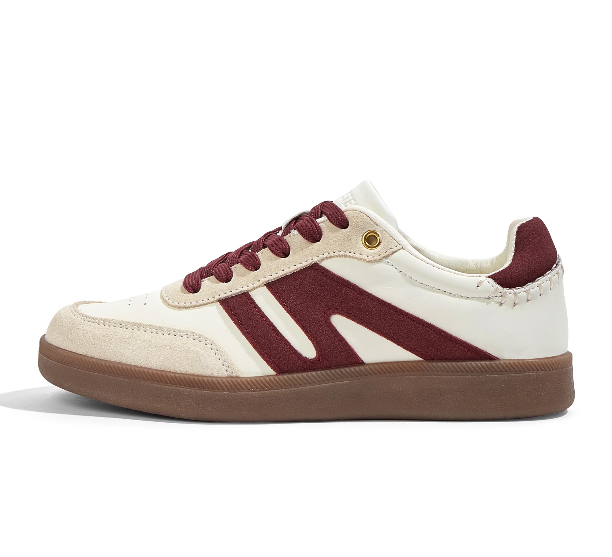 LUCKY STEP Women Retro Gum Sole Fashion Sneakers