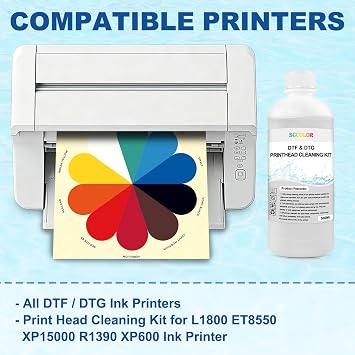 500ML Premium DTF Ink Printhead Cleaning Solution