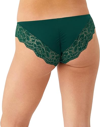 Miniatura 3 de Maidenform Paquete de bragas Tanga para mujer, ropa interior de encaje en la espalda, bragas de encaje atrevidas para mujer, paquete de 3