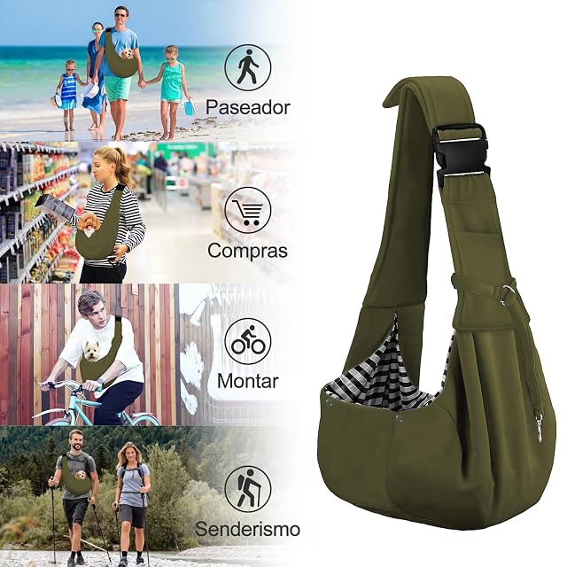 Foto 7 de 7 de PetLoft Transportin Perro Pequeño,Bolso Bandolera para Perro,Ajustable Bolsa de Hombro Cruzada para Perro…