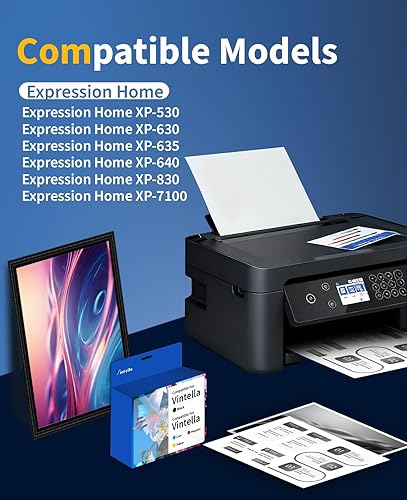 Vista 14 de Cartuchos de tinta remanufacturados de repuesto para impresoras Workforce Pro WF-4720 WF-4730 WF-4730 WF-4734 WF-4740 EC-4020 EC-4020 EC-4030