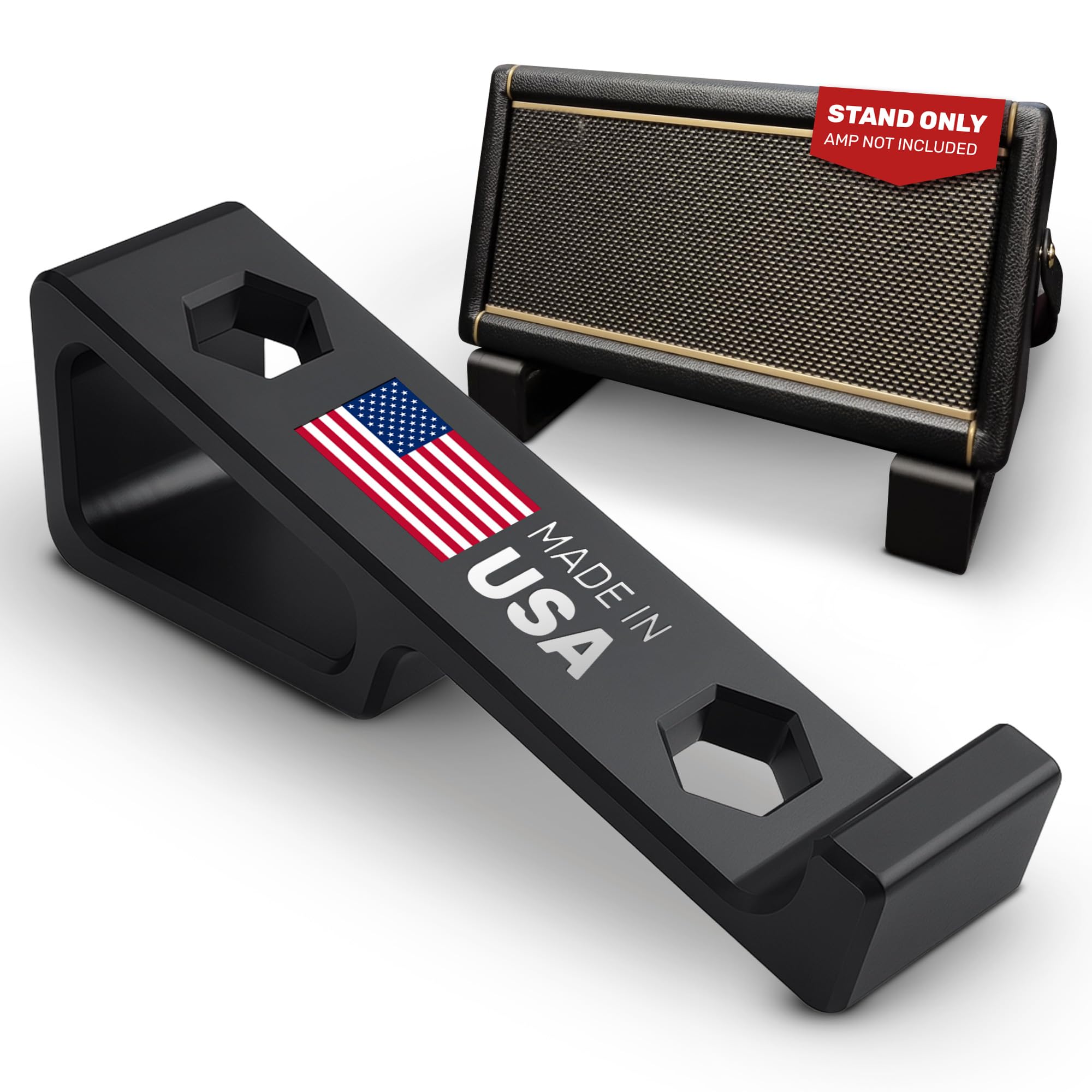 Support d'ampli pour Spark 2 – Pieds inclinables modifiés à 17° pour Grille Positive Spark 2 – Support sécurisé à Clipser sur Les Pieds en Caoutchouc – Système de Guitare sans Fil sans hochet Support