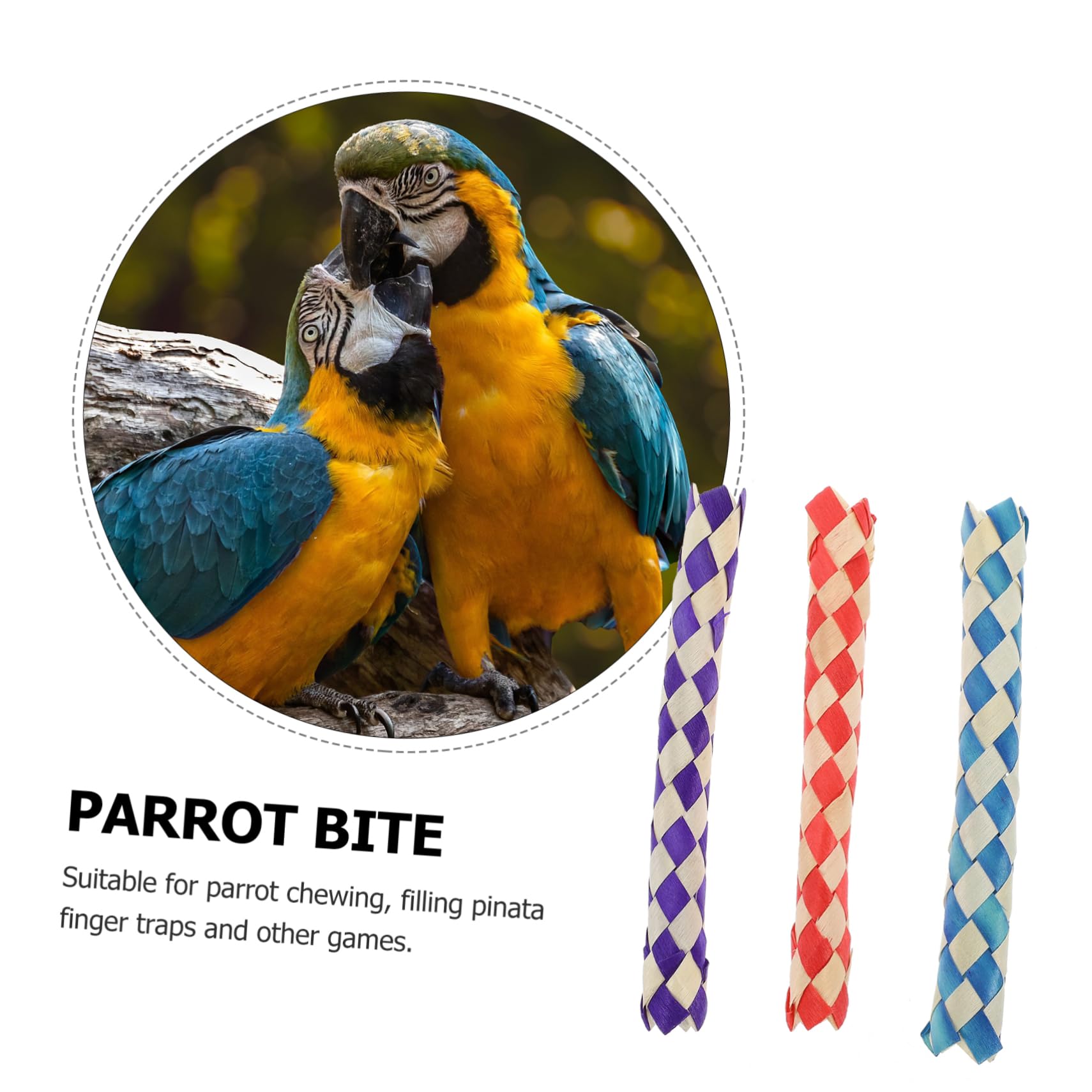 24pièces Jouet pour Oiseaux Accessoires De Fête Anniversaire Remplissage De Et De pour Oiseaux Jouets à Mâcher pour Perruches Et Perroquets Aléatoires