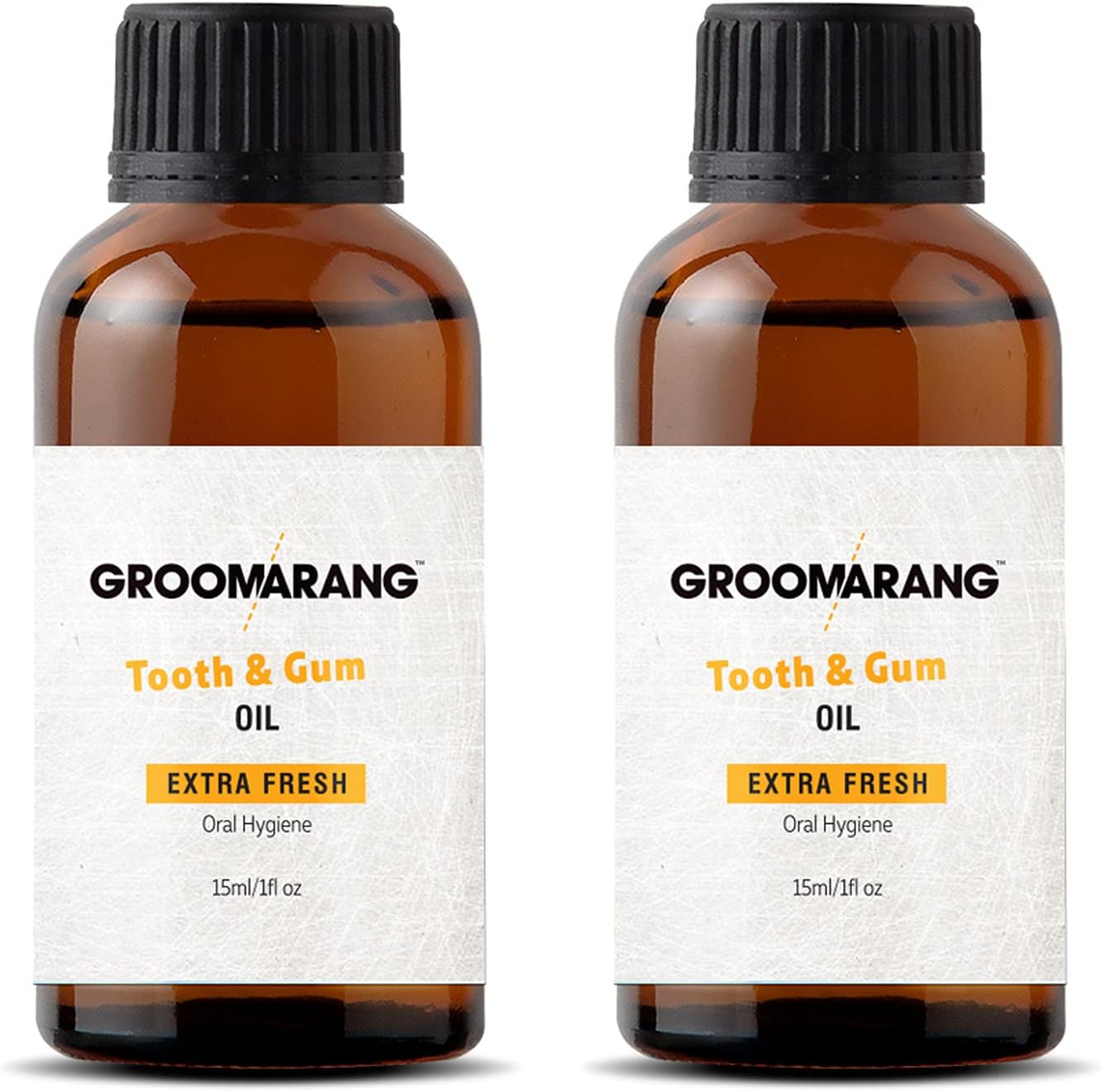 Groomarang Gum Oil - 100% Pure Botanical Oils for Healthy Gums (Extra Strength) - 15ml x2 Bottles, Made in the UK