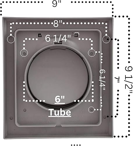 Miniatura 106 de NO-PEST VENT Exclusiva cubierta de ventilación de secadora de doble puerta, fabricada en Estados Unidos con plástico muy resistente a los rayos UV