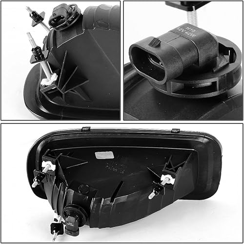 Miniatura 4 de DNA MOTORING FL-NS048-SM - Luz antiniebla para parachoques delantero para el lado del conductor y del pasajero, mejora la visibilidad compatible con