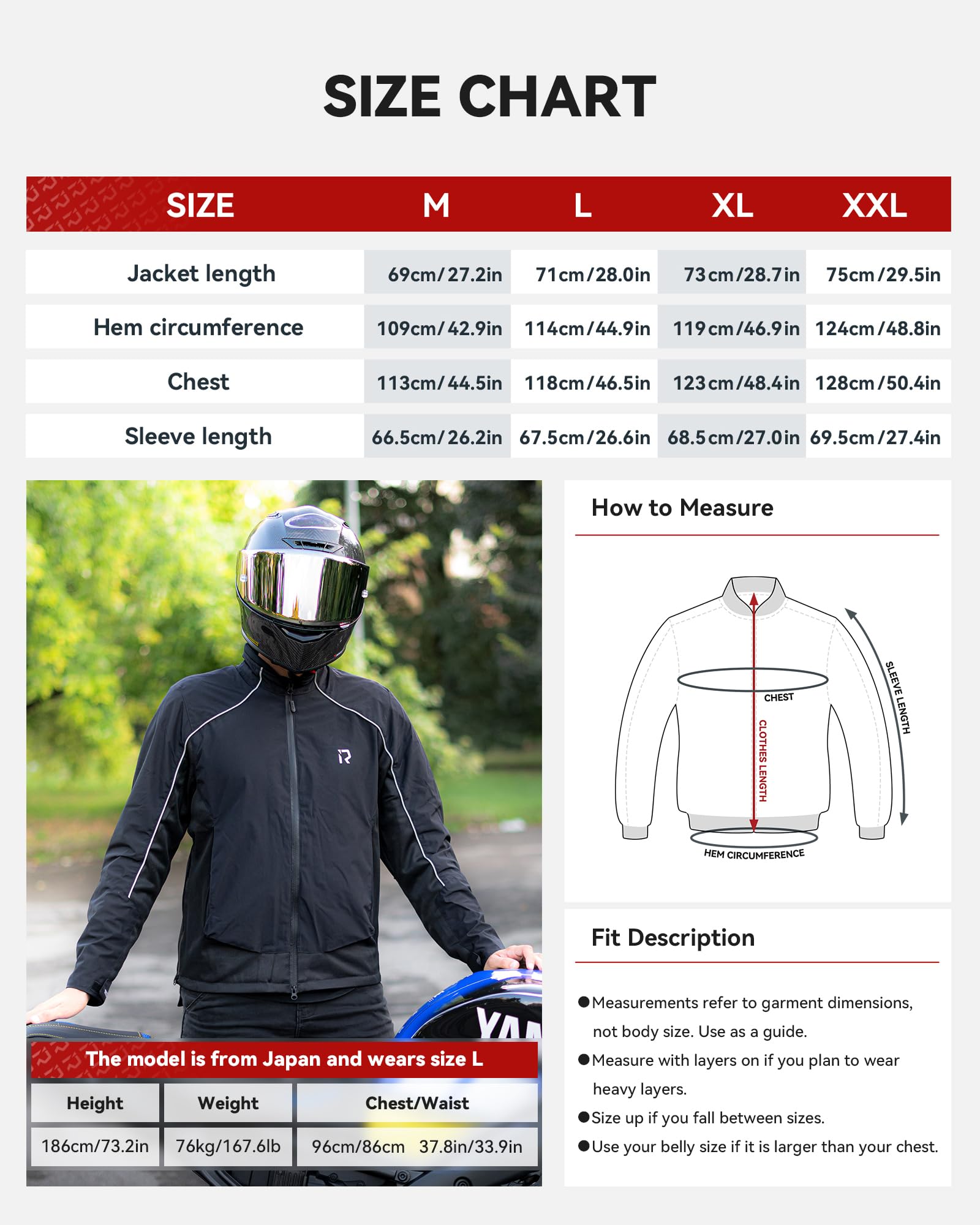 RIDEIRON Chaqueta Moto Verano Hombre – Cazadora Moto Verano con Protecciones CE, Tejido Mesh Transpirable y Bandas Reflectantes – Chaqueta Moto Hombre para Viaje y Ciudad