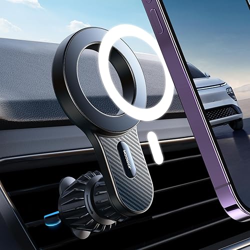 Miniatura 9 de JOYROOM Se adapta al soporte de automóvil MagSafe, 20 imanes fuertes Soporte magnético para teléfono de automóvil, fácil de instalar y nunca bloquea