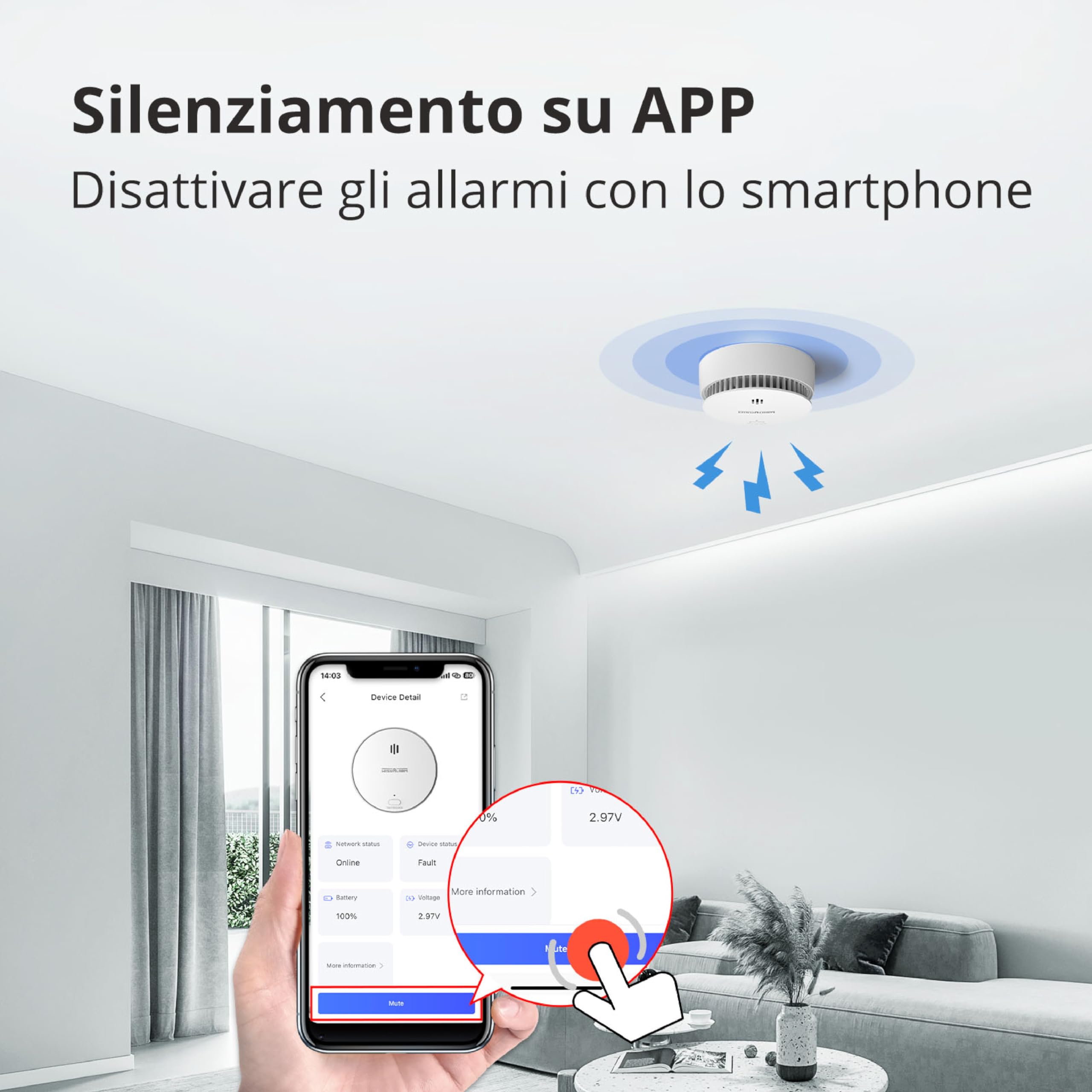 Rilevatore Di Fumo Senza Fili Somfy 1811483 | Maffei Sistemi - Foto 5