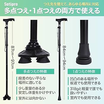 Amazon.co.jp: 杖 【SGマーク取得＆理学療法士監修】 折りたたみ