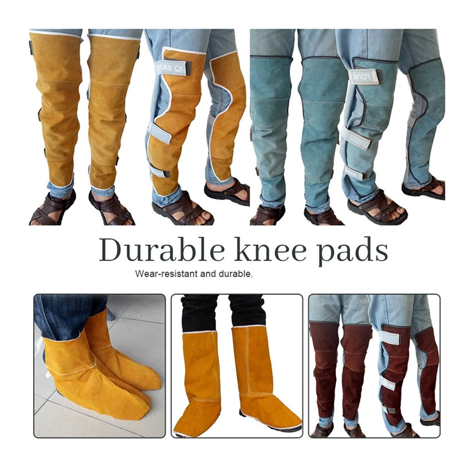 Équipement de Soudage 1 paire couvercle de pied soudeur for soudage de soudage chaussures de protection des pieds de protection de la protection contre la flamme de la flamme(5 57cm)