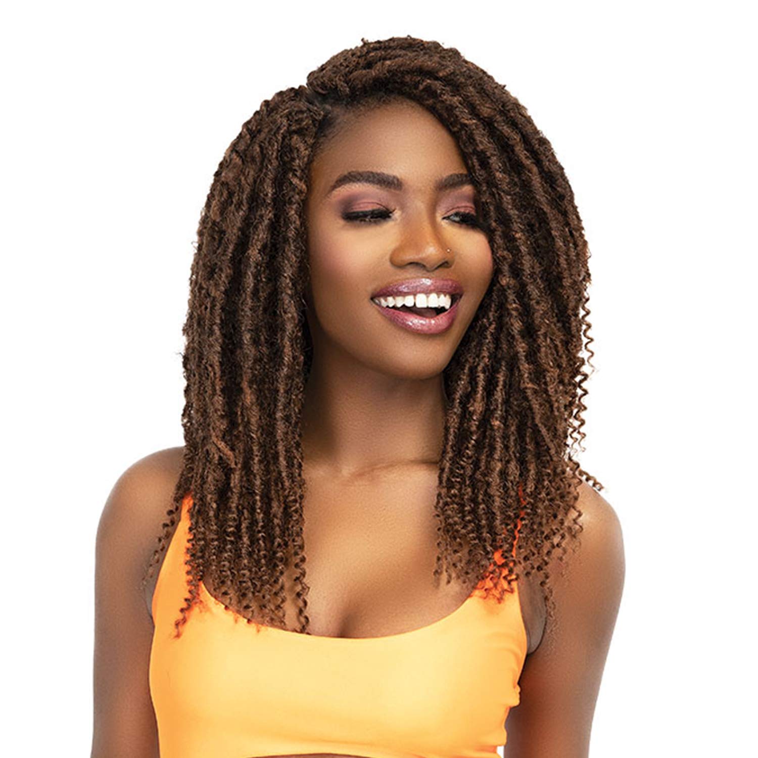 Janet CollectionNala Tress MAVERICK LOCS Crochet Braid 12 (1 (Jet Black))